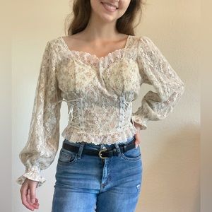 Floral Lace Top